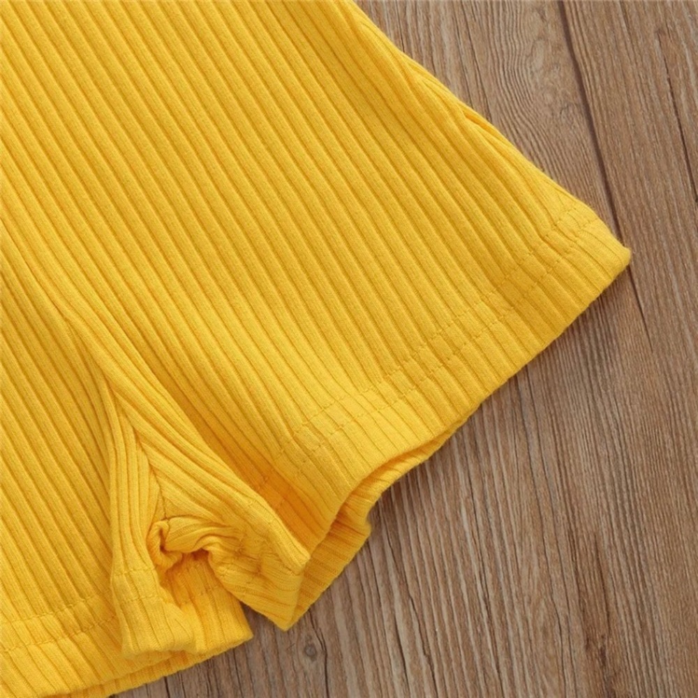 ☀️ Summer yellow‎ 3 faux button tank romper, size 12-18 months - Picture 5 of 7